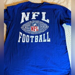 NFL Football Team Cotton Short Sleeve Tee Blue Big Boys